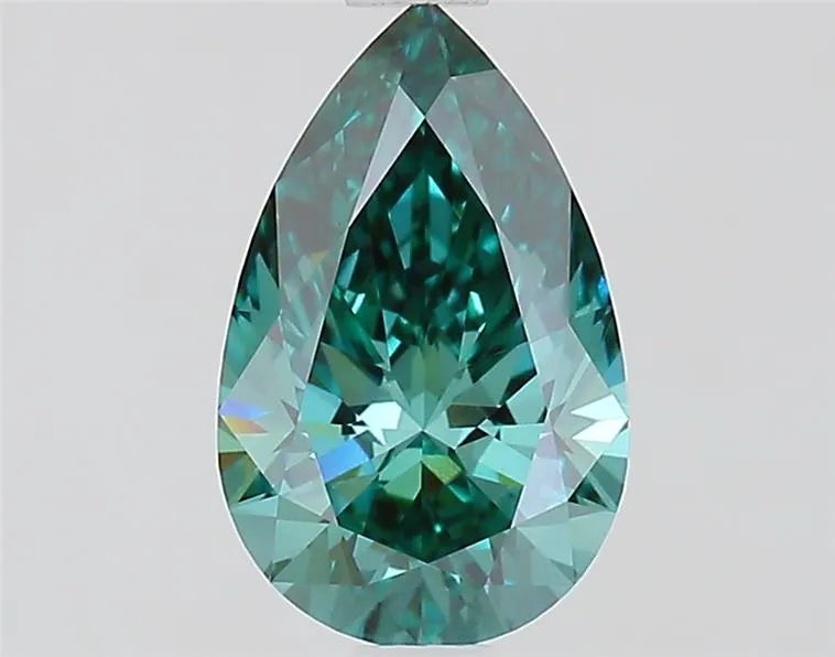 1.10ct Pear Lab Grown Diamond (Colour Fancy Vivid Green, Clarity VS1, IGI Certified)