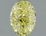 0.72ct Oval Natural Diamond (Colour Fancy Light Yellow, Clarity SI2, Cut GD, GIA Certified)