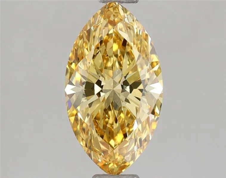1.22ct Marquise Lab Grown Diamond (Colour Fancy Vivid Yellow, Clarity VVS2, IGI Certified)