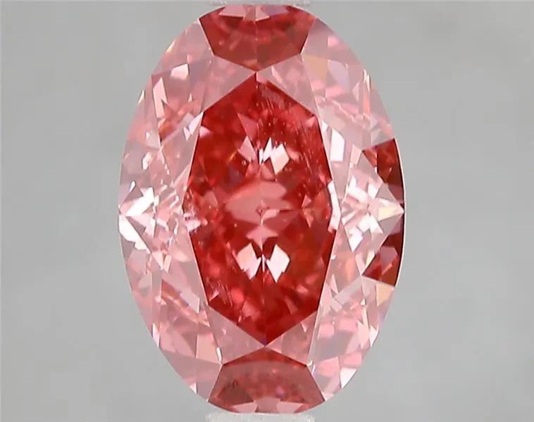 2.70ct Oval Lab Grown Diamond (Colour Fancy Vivid Pink, Clarity VS1, IGI Certified)