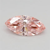 0.57ct Marquise Lab Grown Diamond (Colour Fancy Vivid Pink, Clarity VVS1, IGI Certified)