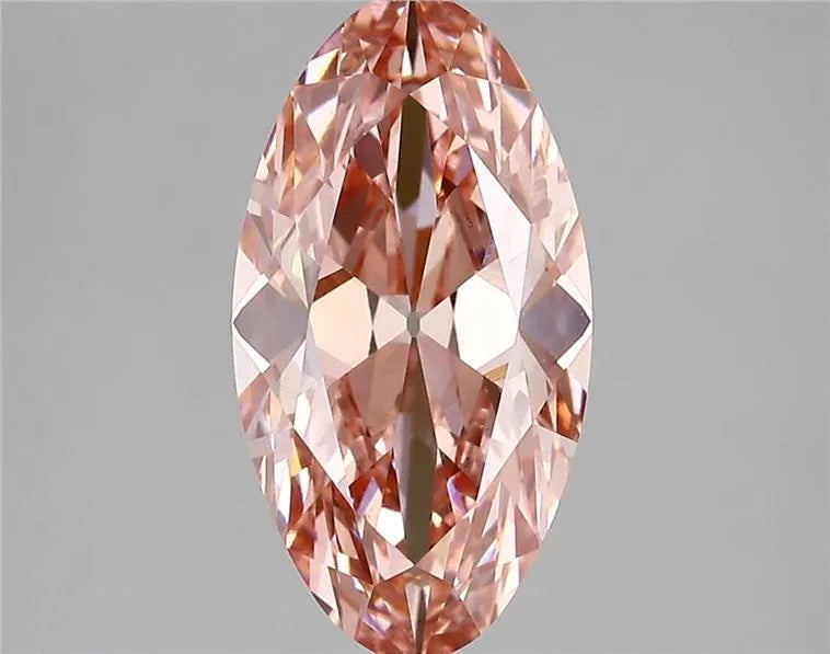 3.04ct Oval Lab Grown Diamond (Colour Fancy Vivid Pink, Clarity VS1, IGI Certified)