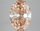 3.55ct Oval Lab Grown Diamond (Colour Fancy Intense Pink, Clarity VS2, IGI Certified)