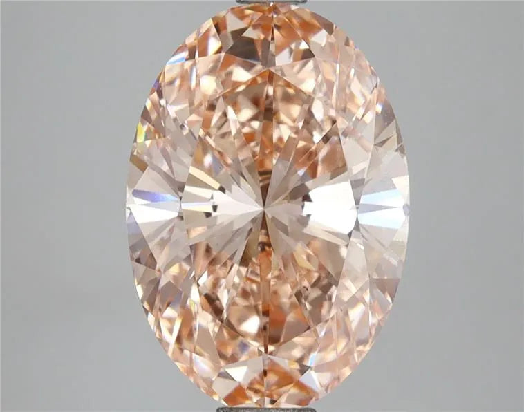 3.55ct Oval Lab Grown Diamond (Colour Fancy Intense Pink, Clarity VS2, IGI Certified)