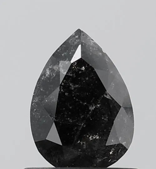 0.83ct Pear Natural Diamond (Colour Fancy Black, Clarity VS2, Cut EX, GIA Certified)