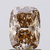 1.04ct Cushion brilliant Lab Grown Diamond (Colour Fancy Brown, Clarity VS1, IGI Certified)