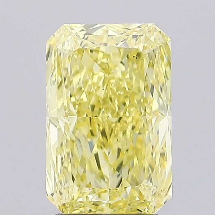3.05ct Radiant Lab Grown Diamond (Colour Fancy Vivid Yellow, Clarity VS2, IGI Certified)