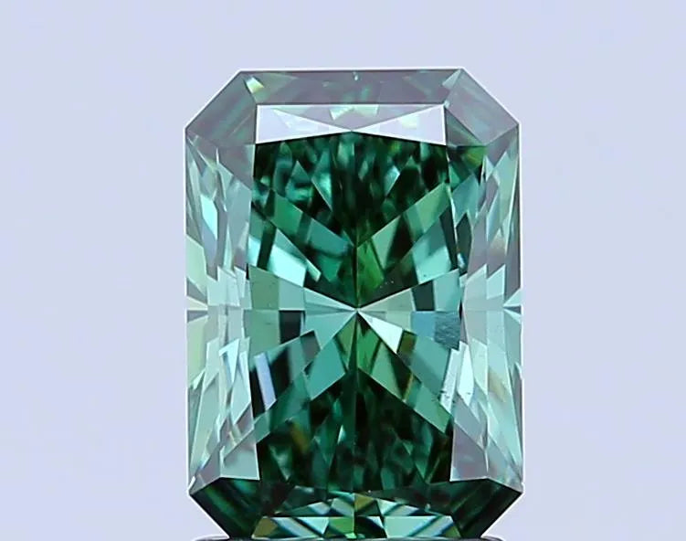 1.73ct Radiant Lab Grown Diamond (Colour Fancy Vivid Green, Clarity VS2, IGI Certified)
