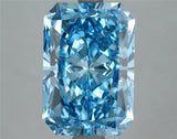 4.00ct Radiant Lab Grown Diamond (Colour Fancy Vivid Blue, Clarity VVS2, IGI Certified)