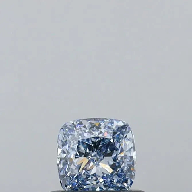 0.54ct Cushion brilliant Lab Grown Diamond (Colour Fancy Vivid Blue, Clarity VVS2, IGI Certified)