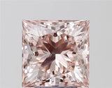 5.02ct Princess Lab Grown Diamond (Colour Fancy Brownish Pink, Clarity VS2, IGI Certified)