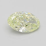 0.44ct Oval Lab Grown Diamond (Colour Fancy Light Greenish Yellow, Clarity VVS2, Cut VG, IGI Certified)