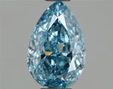 1.05ct Pear Lab Grown Diamond (Colour Fancy Vivid Blue, Clarity VS2, IGI Certified)