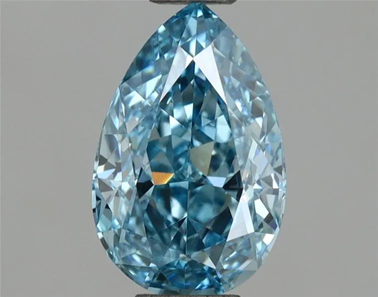1.05ct Pear Lab Grown Diamond (Colour Fancy Vivid Blue, Clarity VS2, IGI Certified)