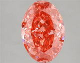 3.01ct Oval Lab Grown Diamond (Colour Fancy Vivid Pink, Clarity VS1, IGI Certified)