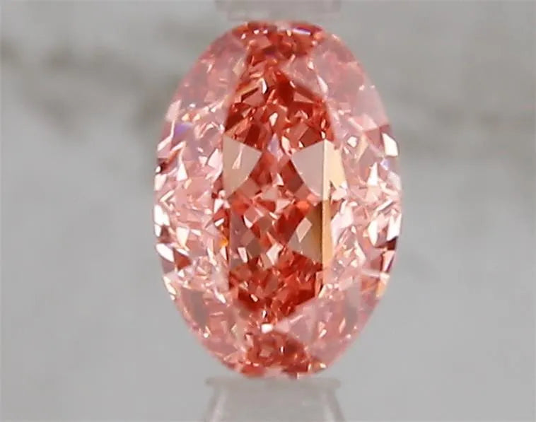 1.02ct Oval Lab Grown Diamond (Colour Fancy Vivid Pink, Clarity VS1, IGI Certified)