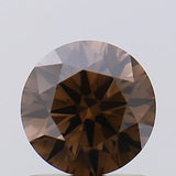 1.02ct Round Lab Grown Diamond (Colour Fancy Deep Brown, Clarity VS1, Cut ID, IGI Certified)