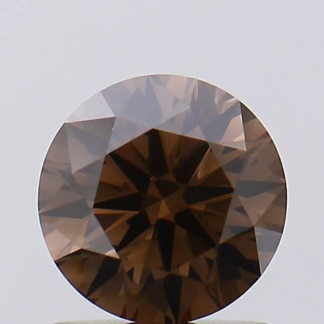 1.02ct Round Lab Grown Diamond (Colour Fancy Deep Brown, Clarity VS1, Cut ID, IGI Certified)