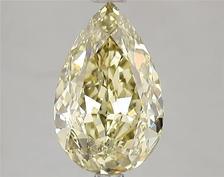 3.00ct Pear Lab Grown Diamond (Colour Fancy Yellow, Clarity VS2, IGI Certified)