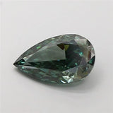 3.56ct Pear Lab Grown Diamond (Colour Fancy Vivid Green, Clarity VVS2, IGI Certified)