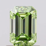 0.66ct Emerald Lab Grown Diamond (Colour Fancy Vivid Green, Clarity VVS1, IGI Certified)