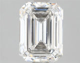2.00ct Emerald Lab Grown Diamond (Colour G, Clarity VS2, IGI Certified)