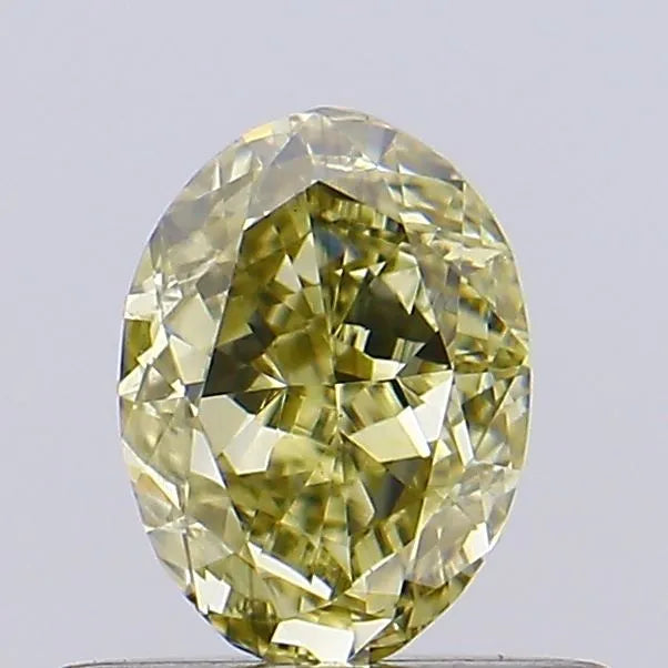 0.54ct Oval Lab Grown Diamond (Colour Fancy Gray Yellow, Clarity VS1, IGI Certified)