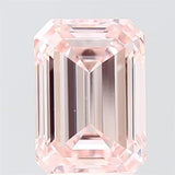 3.02ct Emerald Lab Grown Diamond (Colour Fancy Pink, Clarity VVS2, IGI Certified)