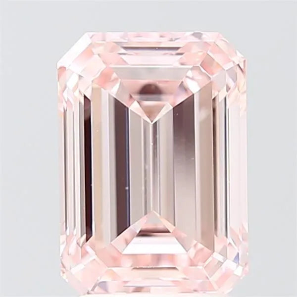 3.02ct Emerald Lab Grown Diamond (Colour Fancy Pink, Clarity VVS2, IGI Certified)