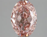 2.11ct Oval Lab Grown Diamond (Colour Fancy Intense Pink, Clarity VS2, IGI Certified)