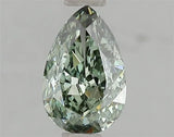 1.04ct Pear Lab Grown Diamond (Colour Fancy Vivid Green, Clarity VS1, IGI Certified)