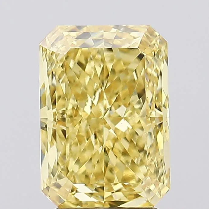 3.39ct Radiant Lab Grown Diamond (Colour Fancy Vivid Yellow, Clarity VS1, IGI Certified)