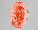 3.11ct Oval Lab Grown Diamond (Colour Fancy Vivid Pink, Clarity VS2, IGI Certified)