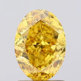 1.71ct Oval Lab Grown Diamond (Colour Fancy Vivid Yellow, Clarity VS2, IGI Certified)