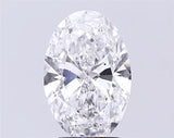 3.00ct Oval Lab Grown Diamond (Colour D, Clarity SI1, IGI Certified)