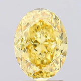 1.92ct Oval Lab Grown Diamond (Colour Fancy Vivid Yellow, Clarity VS1, IGI Certified)