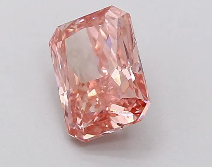 0.89ct Radiant Lab Grown Diamond (Colour Fancy Vivid Pink, Clarity VS1, IGI Certified)