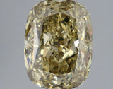 3.48ct Cushion brilliant Lab Grown Diamond (Colour Fancy Gray Yellow, Clarity VS2, IGI Certified)