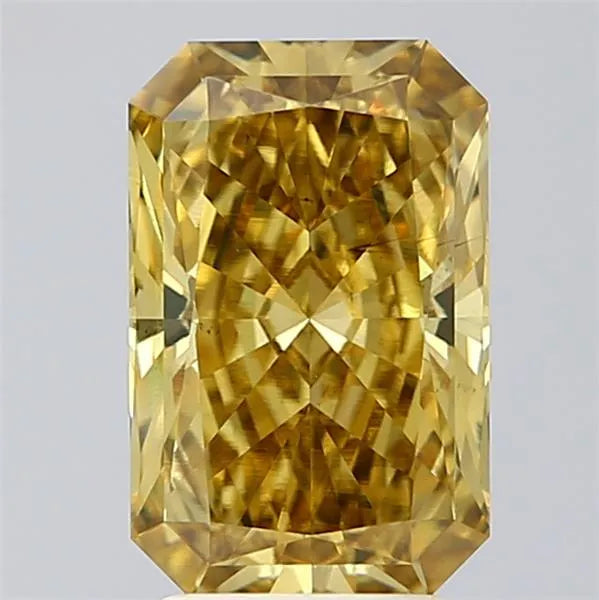2.84ct Radiant Lab Grown Diamond (Colour Fancy Vivid Yellow, Clarity VS2, Cut GD, IGI Certified)