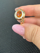 2.00ct Natural Citrine Leo Swirl Ring