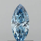 0.50ct Marquise Lab Grown Diamond (Colour Fancy Vivid Blue, Clarity VS1, IGI Certified)