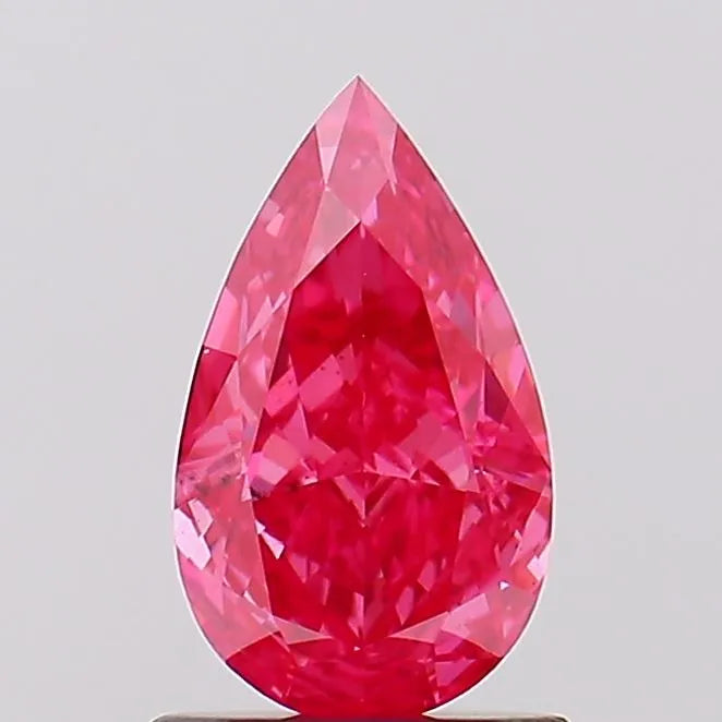 1.02ct Pear Lab Grown Diamond (Colour Fancy Vivid Pink, Clarity VS2, IGI Certified)