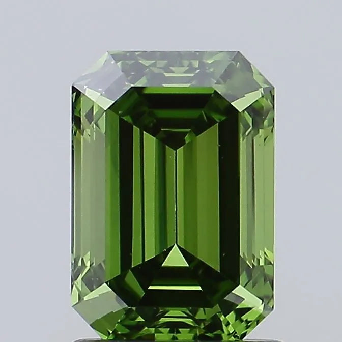 1.29ct Emerald Lab Grown Diamond (Colour Fancy Vivid Green, Clarity VS2, IGI Certified)