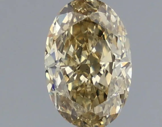 0.51ct Oval Lab Grown Diamond (Colour Fancy Gray Yellow, Clarity VS2, IGI Certified)
