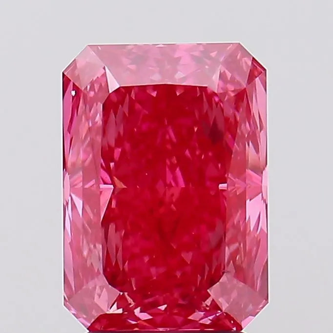 3.02ct Radiant Lab Grown Diamond (Colour Fancy Vivid Pink, Clarity VS2, IGI Certified)