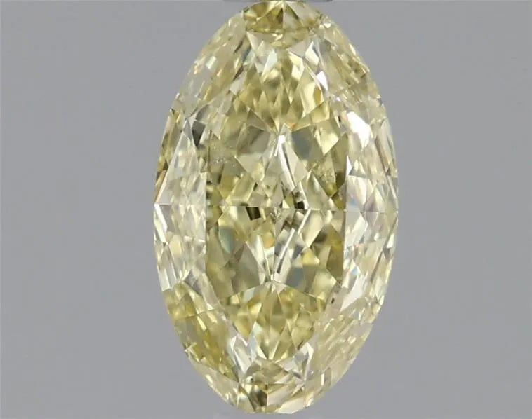 0.81ct Oval Natural Diamond (Colour Fancy Light Yellow, Clarity VVS2, Cut VG, GIA Certified)