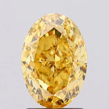 2.09ct Oval Lab Grown Diamond (Colour Fancy Vivid Yellow, Clarity VS2, IGI Certified)