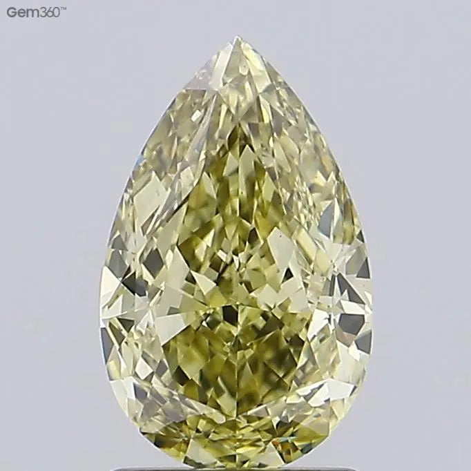 1.73ct Pear Lab Grown Diamond (Colour Fancy Gray Yellow, Clarity VS1, IGI Certified)