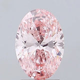 2.05ct Oval Lab Grown Diamond (Colour Fancy Vivid Pink, Clarity VS2, IGI Certified)