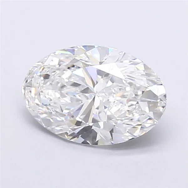 3.00ct Oval Lab Grown Diamond (Colour F, Clarity VS2, IGI Certified)